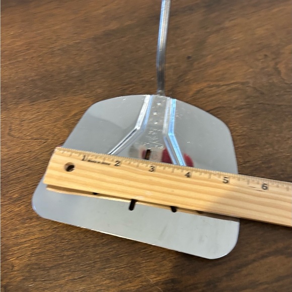 Foley Vintage Stainless Steel Spatula Lifter Curved Slotted Flipper 5.25" Wide. - Picture 5 of 5